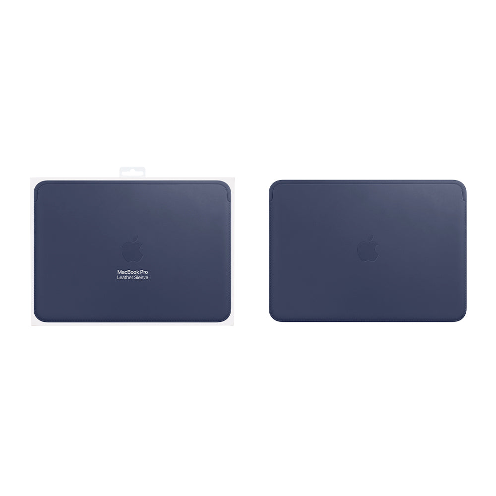 Macbook 16 inch Leather Sleeve Midnight Blue