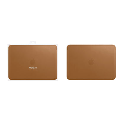 MacBook 13 Leather Sleeve Saddle Brown