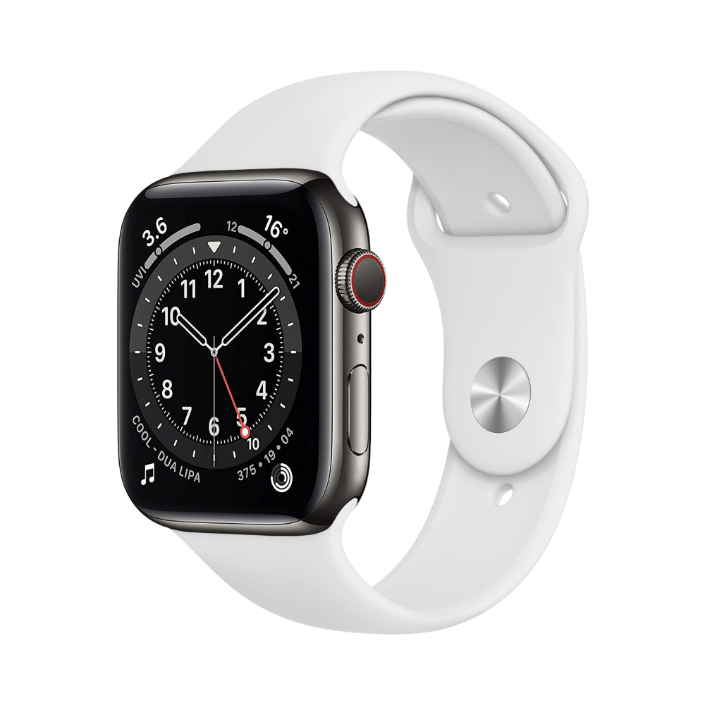 Apple Watch Series 6 Stainless 44mm Graphite Pristine- Unlocked 44mm Graphite Pristine