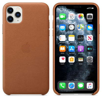 Apple iPhone 11 Pro Max Leather Case - Saddle Brown