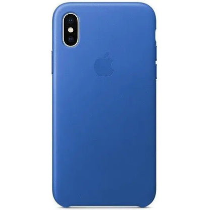 Apple iPhone X Leather Case - Electric Blue