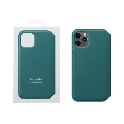 Apple iPhone 11 Pro Leather Folio Case Peacock