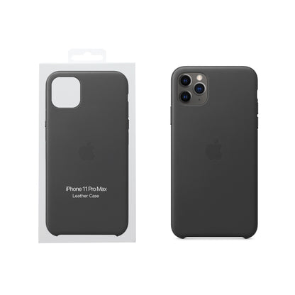 Apple iPhone 11 Pro Max Leather Case Black