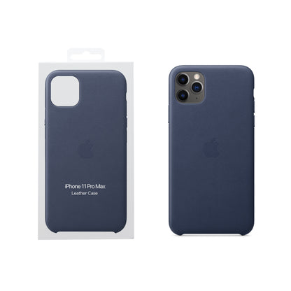 Apple iPhone 11 Pro Max Leather Case Midnight Blue