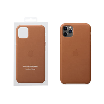 Apple iPhone 11 Pro Max Leather Case - Brown