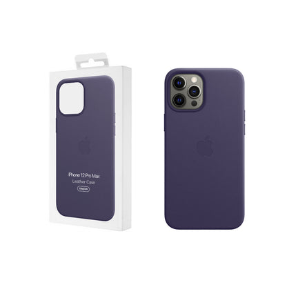 Apple iPhone 12 Pro Max Leather Case with MagSafe - Deep Violet