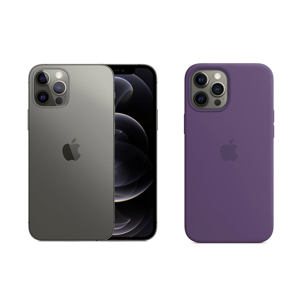 Apple iPhone 12 Pro Max Silicone Case with MagSafe - Amethyste Amethsyt New - Sealed