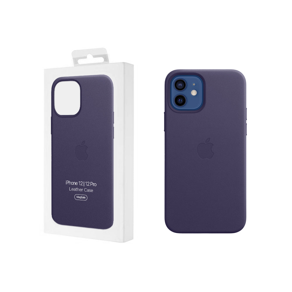 Apple iPhone 12 | 12 Pro Leather Case with MagSafe - Deep Violet