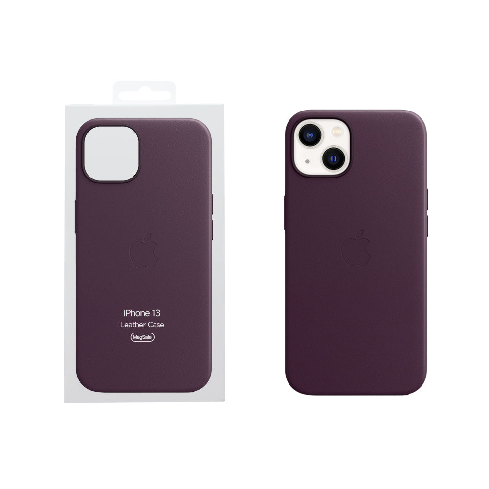 Apple iPhone 13 Leather Case with MagSafe - Dark Cherry – Loop Mobile - UK