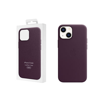 Apple iPhone 13 mini Leather Case with MagSafe - Dark Cherry