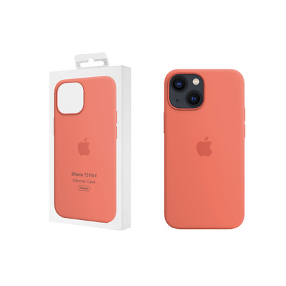 Apple iPhone 13 Mini Silicone Case with Magsafe - Pink Pomelo