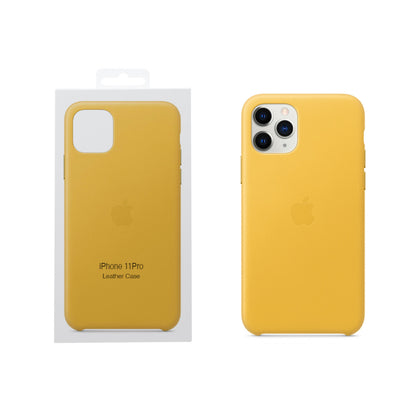 Apple iPhone 11 Pro Leather Case Meyer Lemon