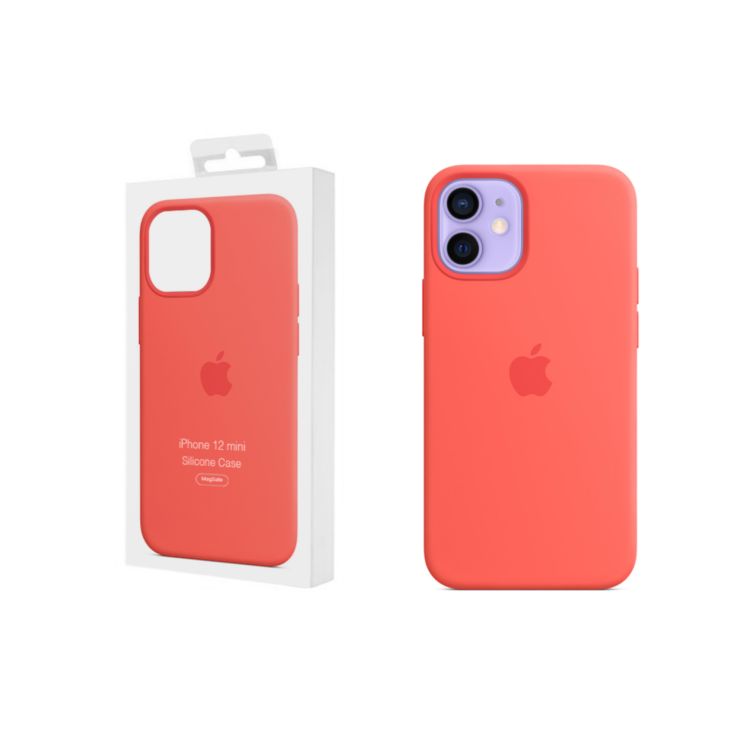 Apple iPhone 12 Mini Silicone Case Pink Citrus