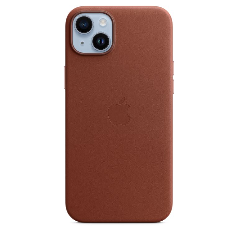 Apple iPhone 14 Plus Leather Case Umber Umber New - Sealed