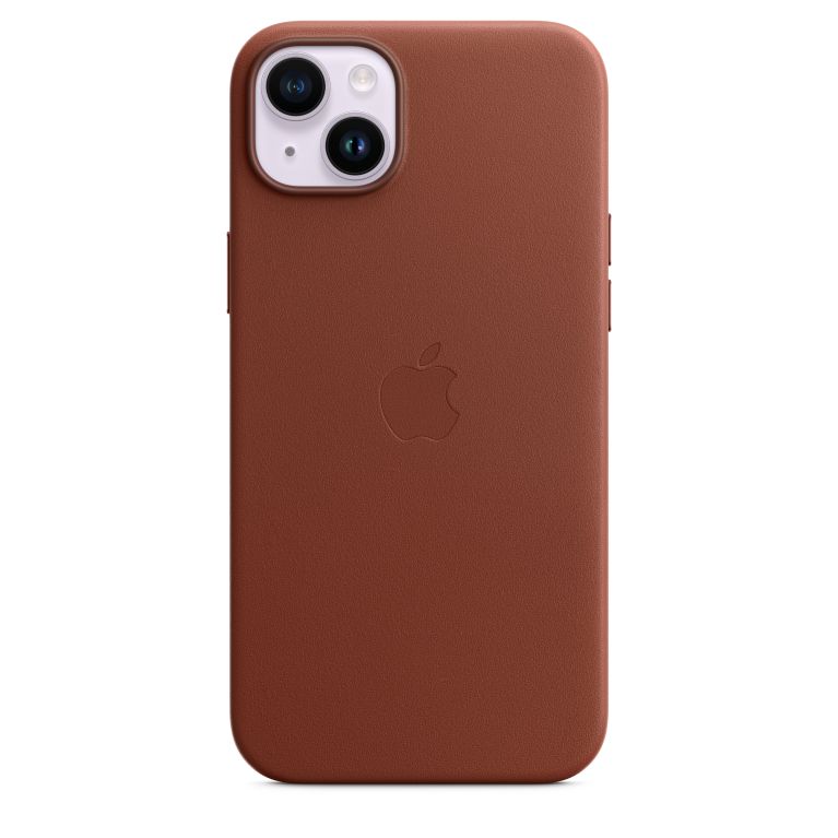 Apple iPhone 14 Plus Leather Case Umber