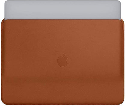Apple MacBook Air and Pro 13in Leather Sleeve - Saddle Brown