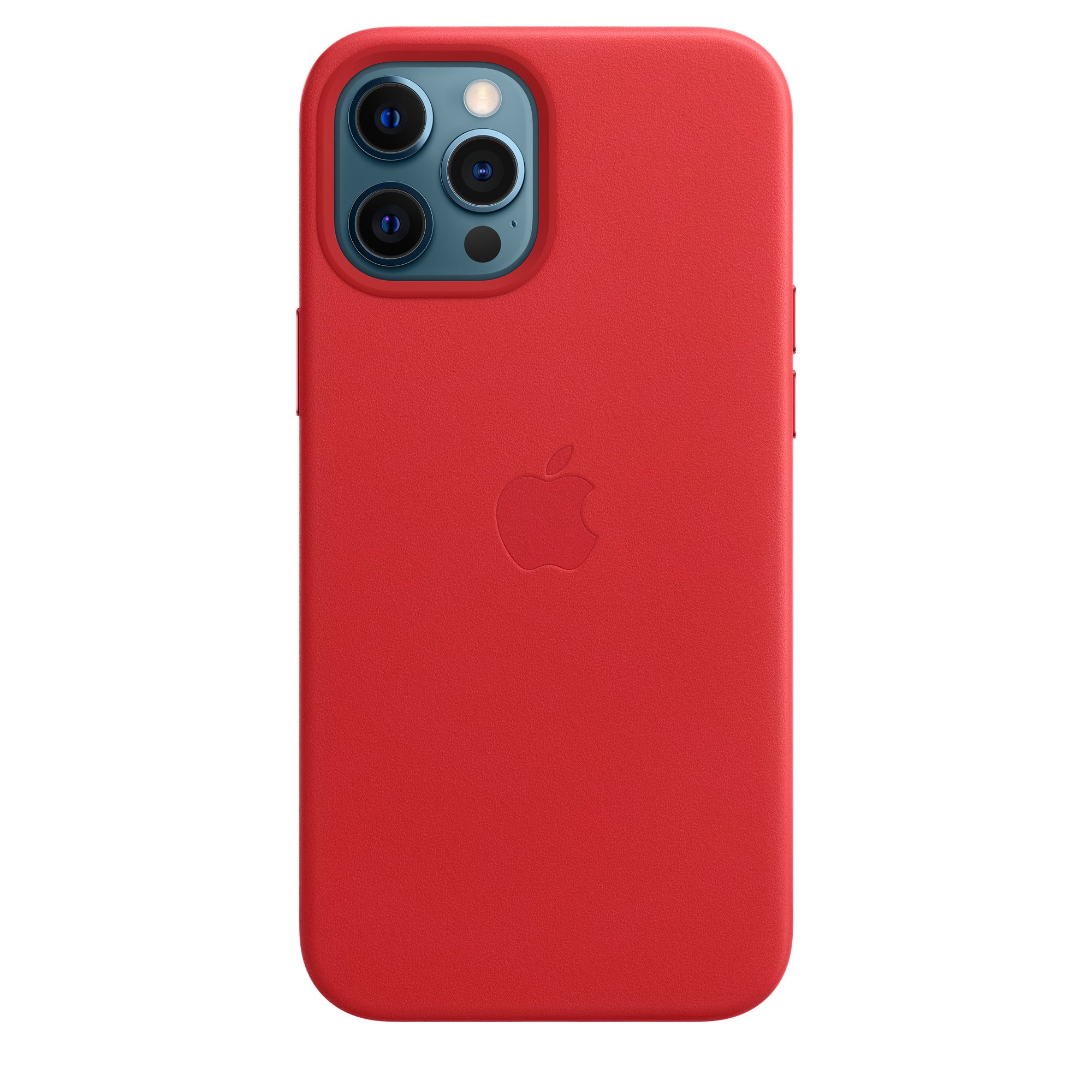 Apple iPhone 12 Pro Max Leather Case Deep Scarlet Scarlet New - Sealed