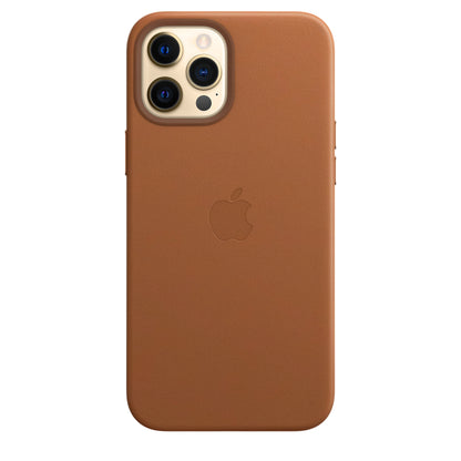 Apple iPhone 12 Pro Max Leather Case Deep Saddle Brown
