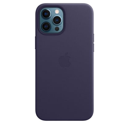 Apple iPhone 12 Pro Max Leather Case with MagSafe - Deep Violet Deep Violet New - Sealed