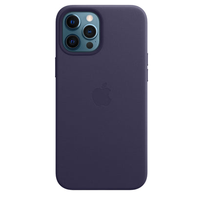 Apple iPhone 12 Pro Max Leather Case Deep Violet Deep Violet New - Sealed