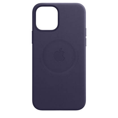 Apple iPhone 12 Pro Max Leather Case Deep Violet
