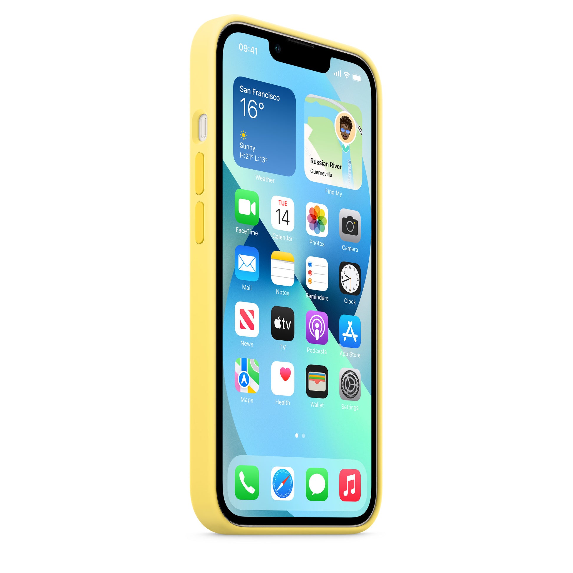 Apple iPhone 13 Pro Max Silicone Case Lemon Zest Silicone Case