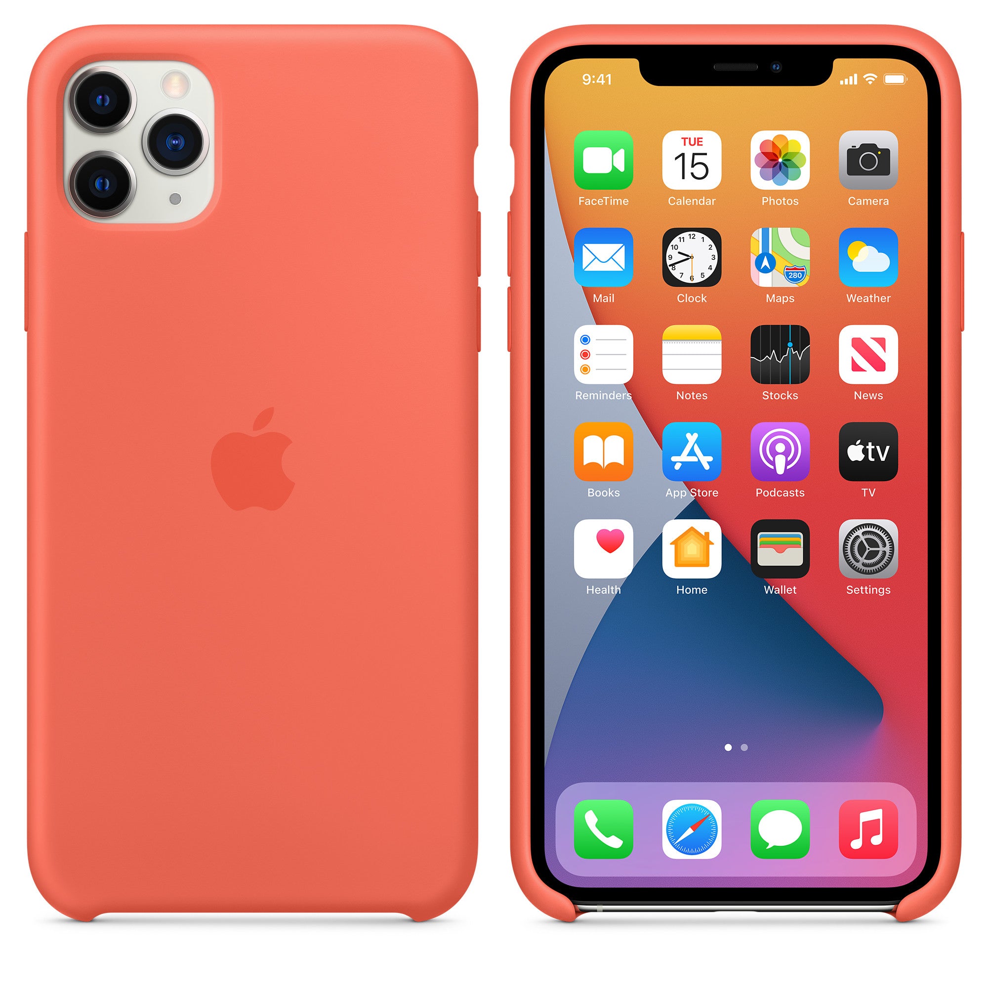 Apple iPhone 11 Pro Max Silicone Case Clementine Clementine New - Sealed