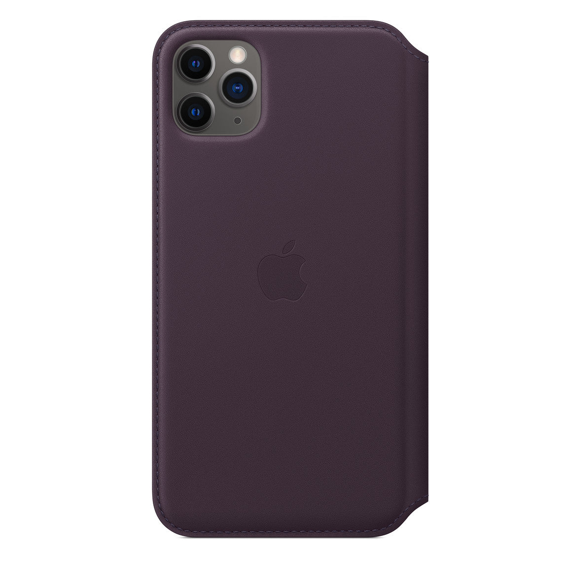 Apple iPhone 11 Pro Max Leather Folio Case - Aubergine Aubergine New - Sealed