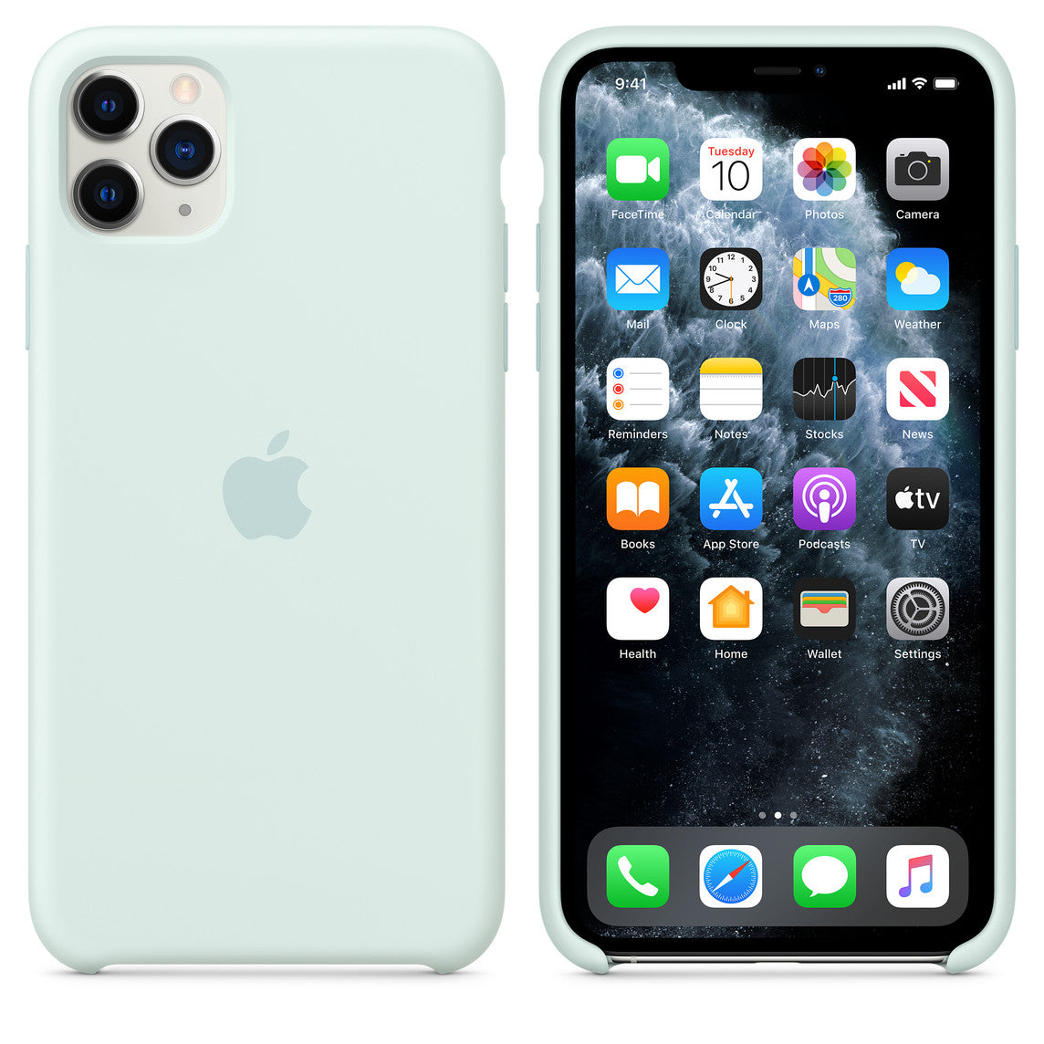 Apple iPhone 11 Pro Max Silicone Case - Seafoam Seafoam New - Sealed