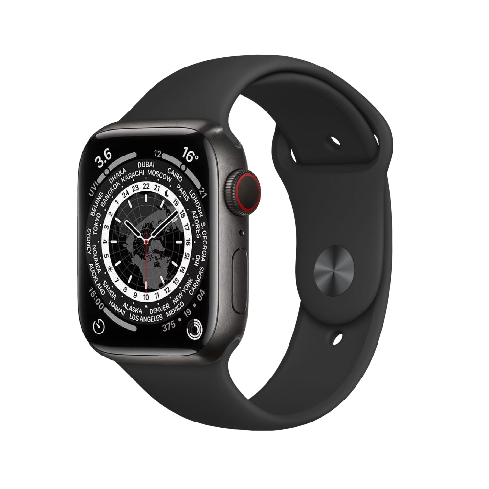 Watch Series 6 Edition - Titanium 44mm Cellular - Black - Fair condition - Enhanced Battery 44mm Black Fair