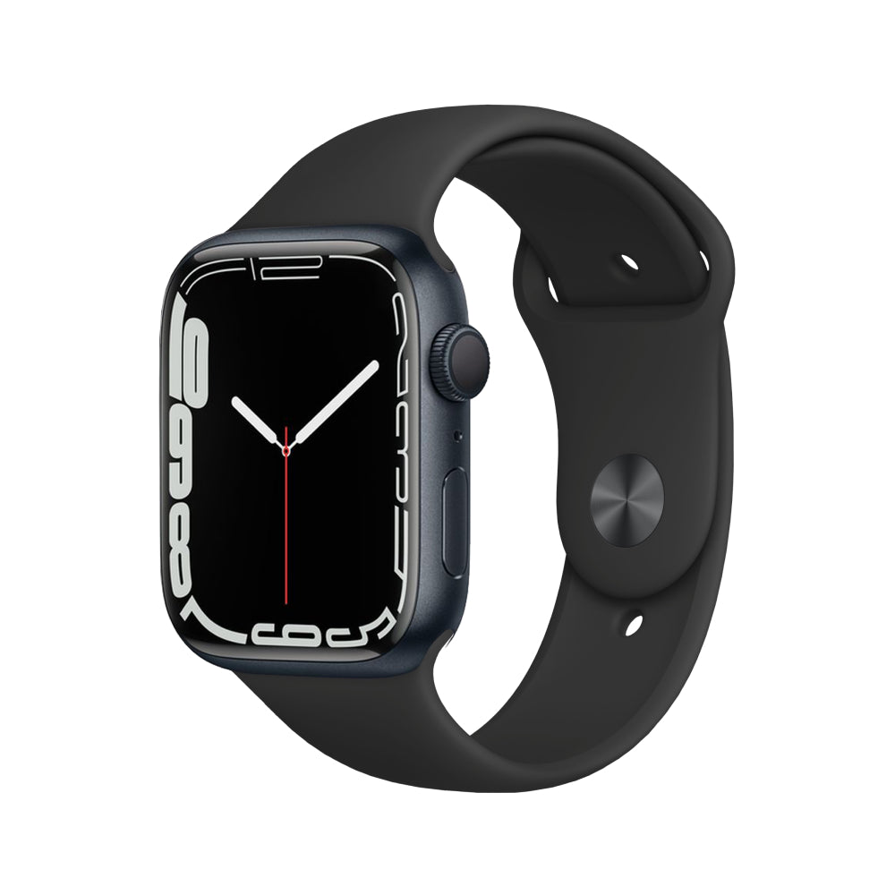 Apple Watch Series 7 Aluminium 45mm GPS - Midnight - Fair - New Battery 45mm Midnight Fair