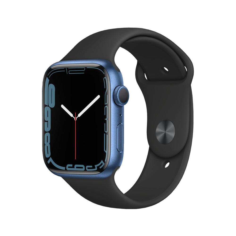 Apple Watch Series 7 Aluminium 45mm GPS - Blue - Excellent - Enhanced Battery 45mm Blue Excellent