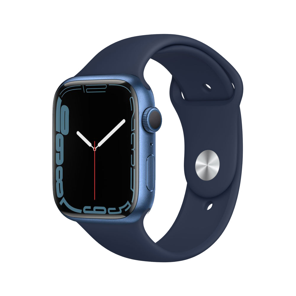 Apple Watch Series 7 Aluminium 45mm Cellular - Blue - Fair - New Battery 45mm Blue Fair