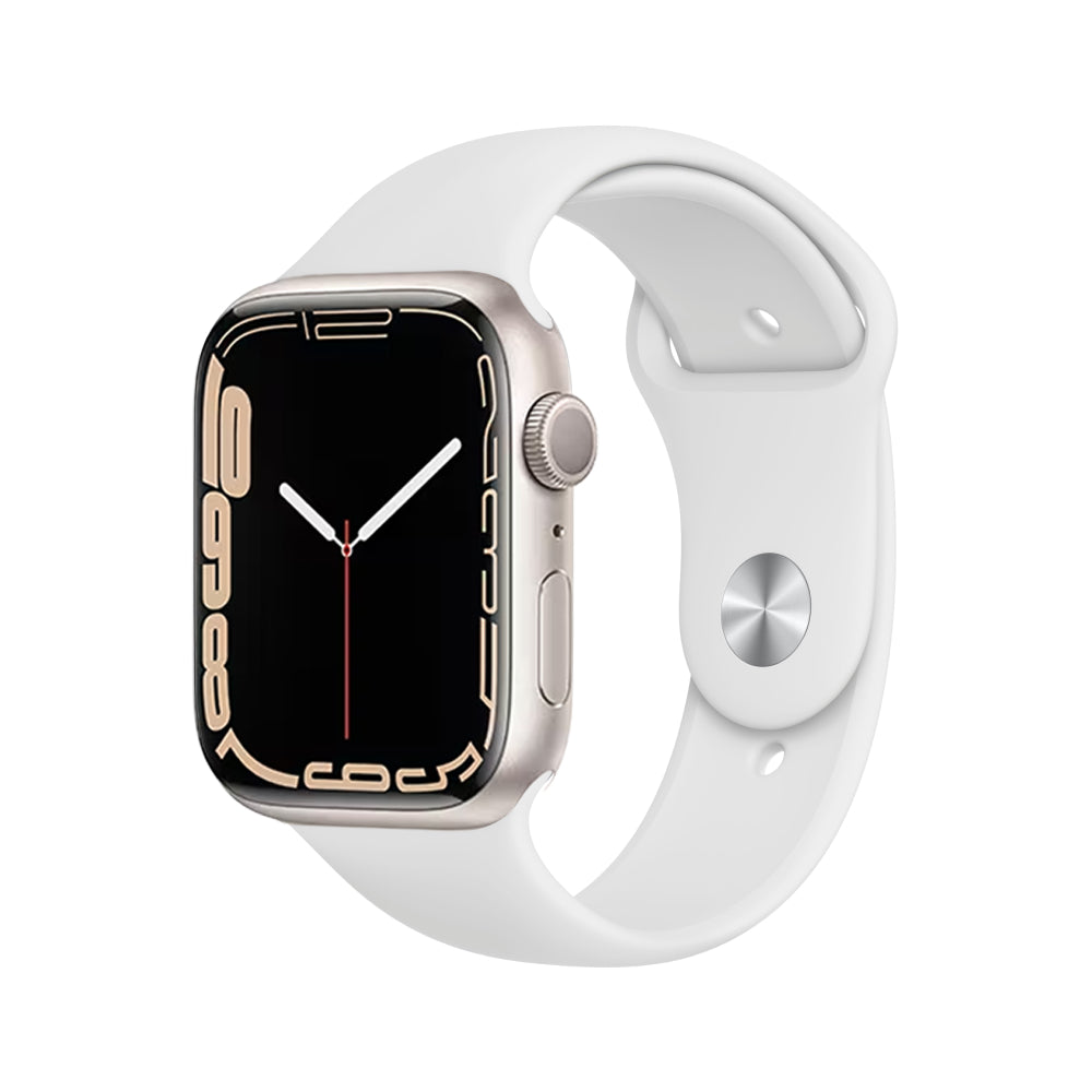 Apple Watch Series 7 Aluminium 45mm GPS - Starlight - Fair - Enhanced Battery 45mm Starlight Fair