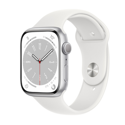 Apple Watch Series 8 Aluminium 41mm Cellular - Silver- Fair - Enhanced Battery