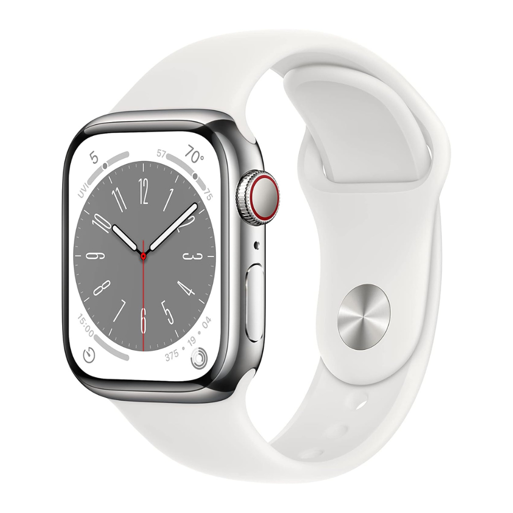 Apple Watch Series 8 Stainless Steel 41mm Cellular - Silver- Excellent 41mm Silver Excellent