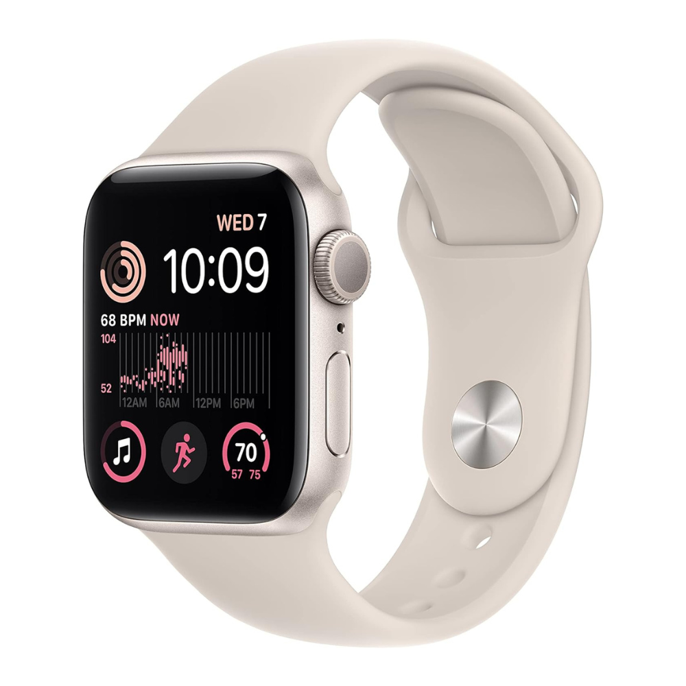 Apple Watch SE (2nd Generation) 40mm GPS - Starlight - Excellent - New Battery 40mm Starlight Excellent