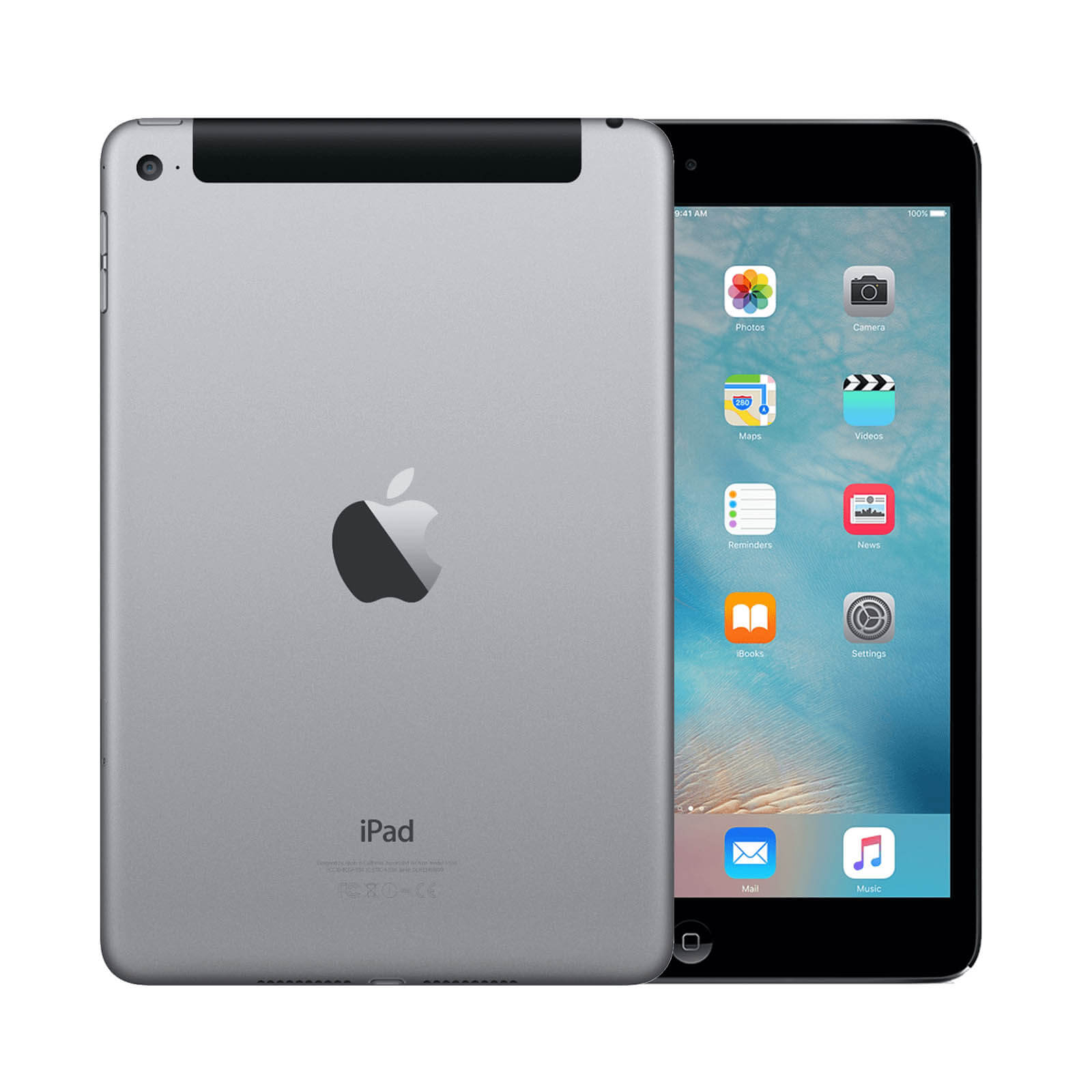 Apple iPad Mini 4 128GB Space Grey WiFi & Cellular - Very Good