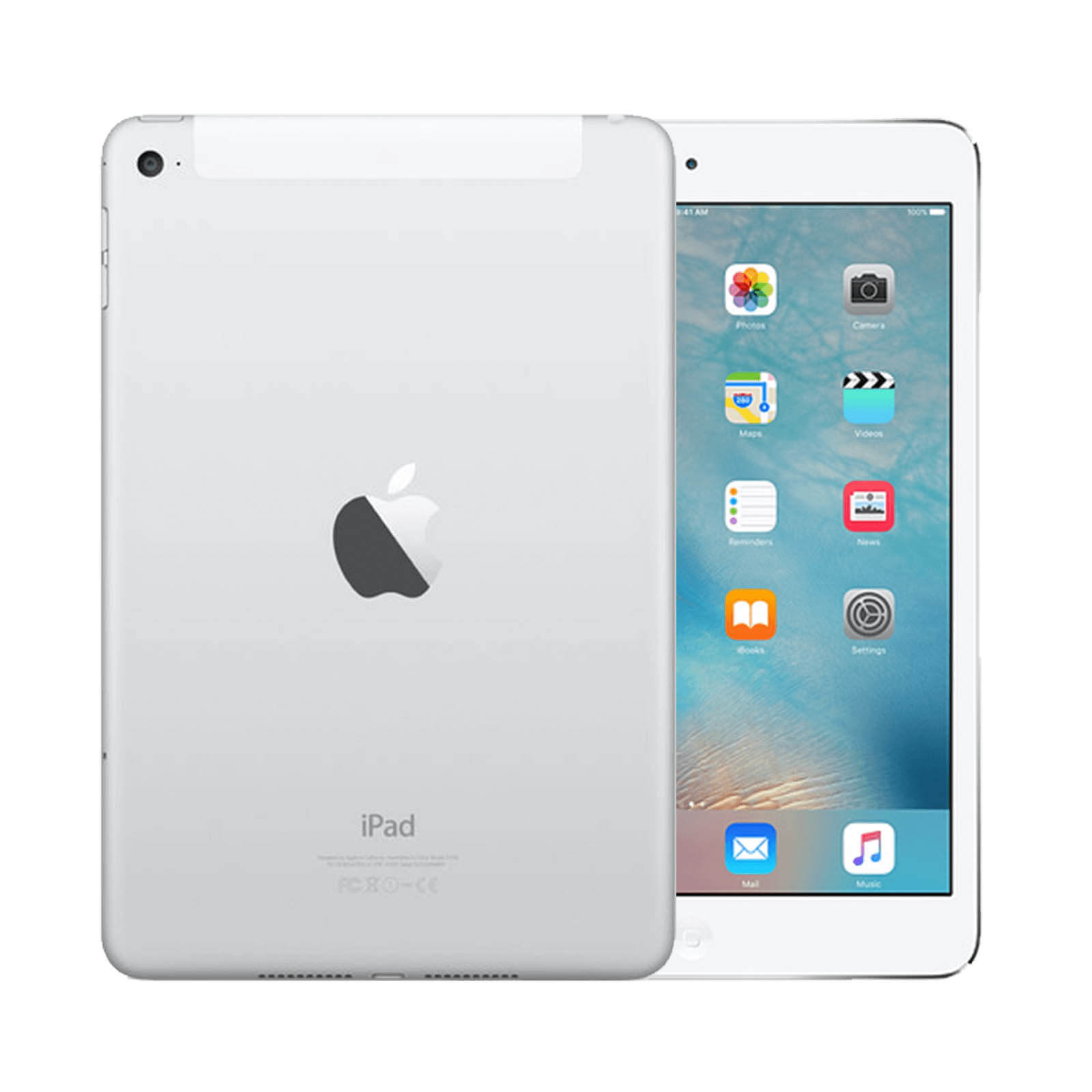 Apple iPad Mini 4 16GB Silver WiFi & Cellular - Very Good 16GB Silver Very Good