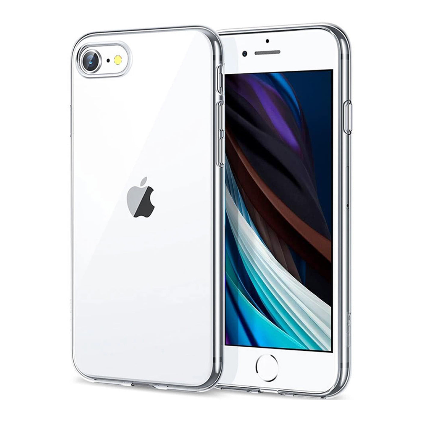 Silicone Phone Case Clear Apple iPhone 8 Loop Mobile UK