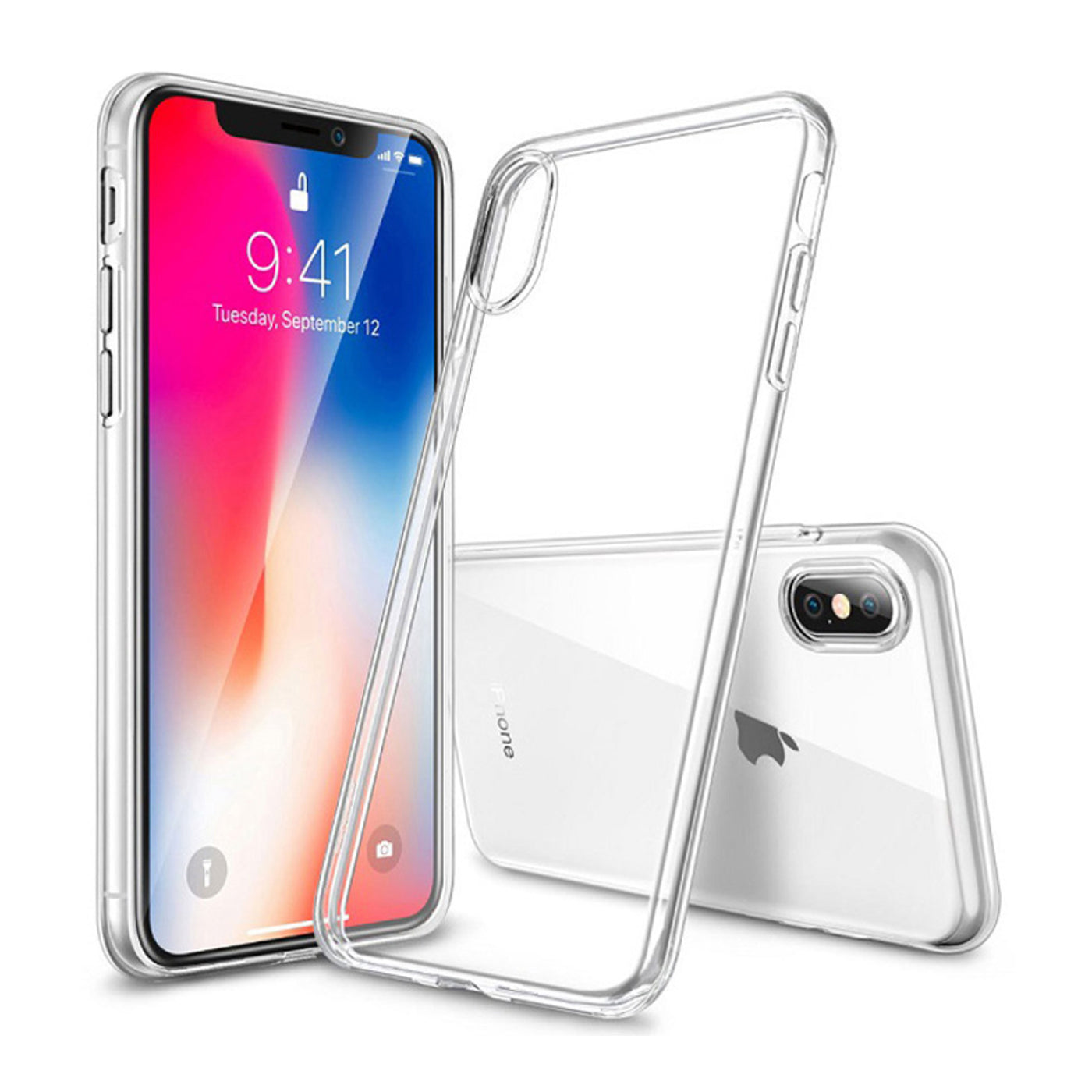 Silicone Phone Case - Clear - Apple iPhone XS Max