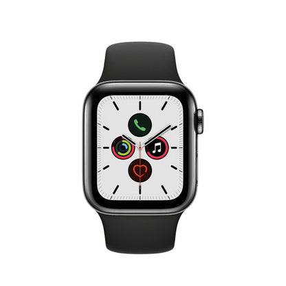 Apple Watch Series 5 Stainless 44mm Black Pristine - Unlocked