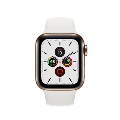 Apple Watch Series 5 Stainless 44mm Gold Pristine - Unlocked